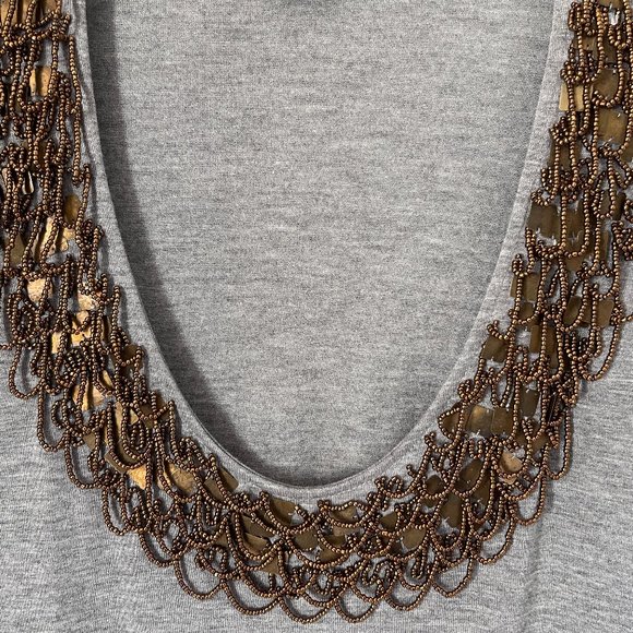 Embellished tee with beading and paillettes - Picture 3 of 7